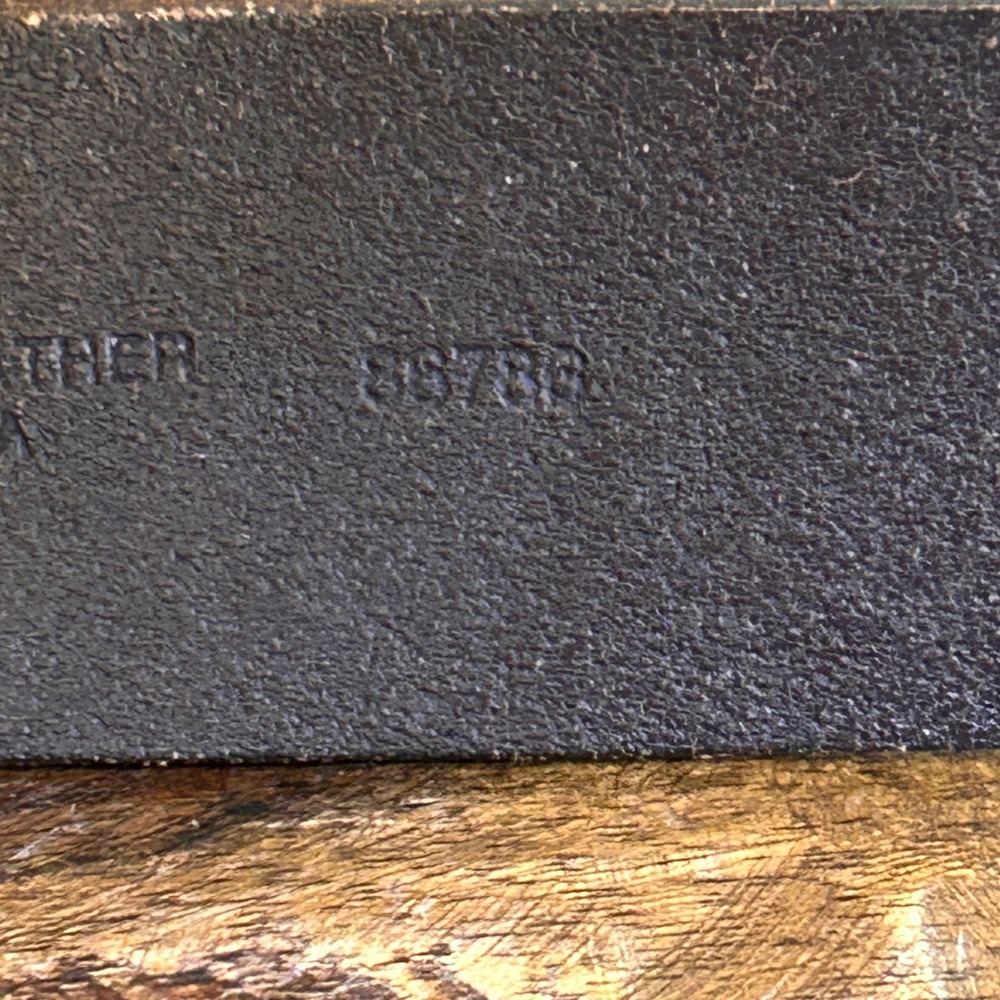 J Crew Genuine Italian Leather Belt Brass Buckle Made in USA Womens L‎ - Picture 7 of 12